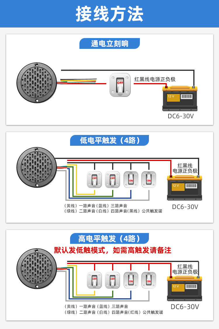 YX72語(yǔ)音提示器接線線路圖